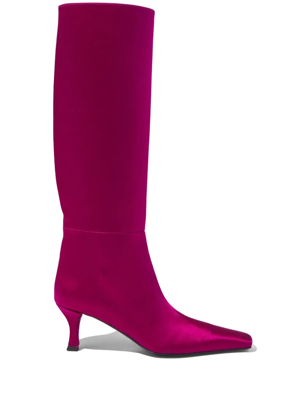 

Proenza Schouler Trap satin knee-length boots - Purple