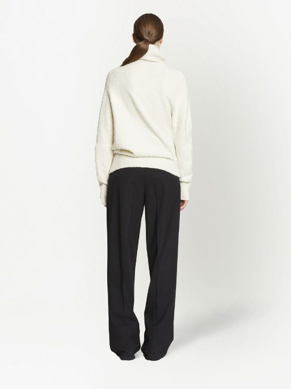 Proenza Schouler Fuzzy Boucle Asymmetric Sweater Farfetch