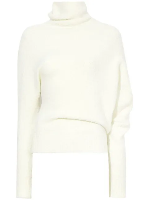 Proenza Schouler Fuzzy Boucle asymmetric sweater