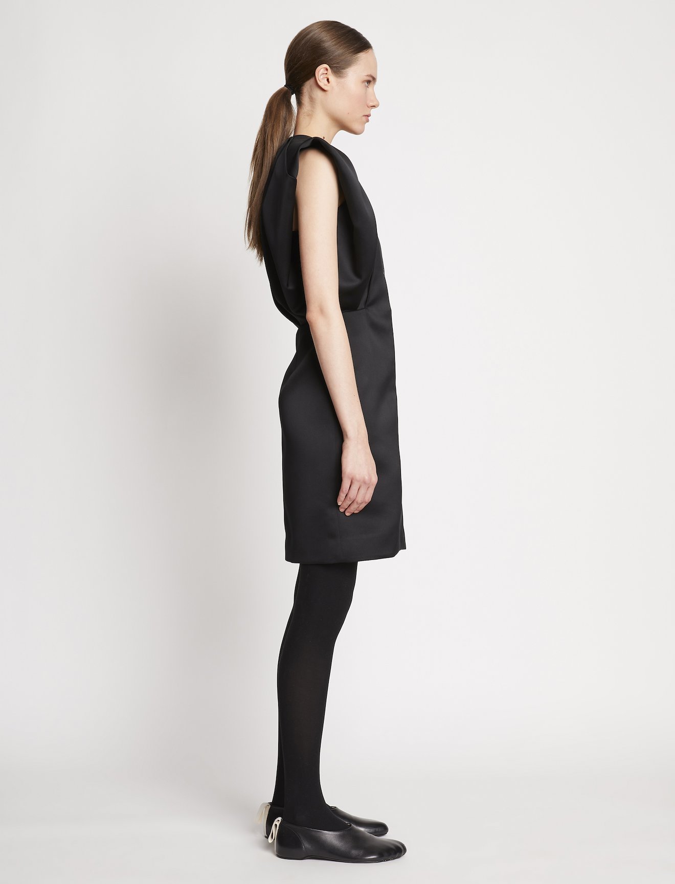 Satin Shift Dress #1