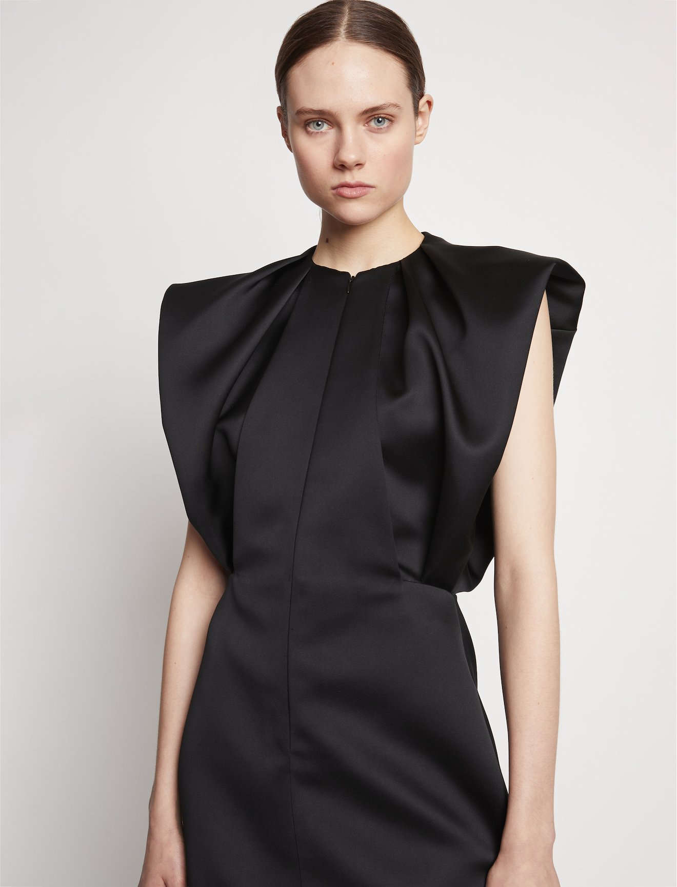 Satin Shift Dress #3