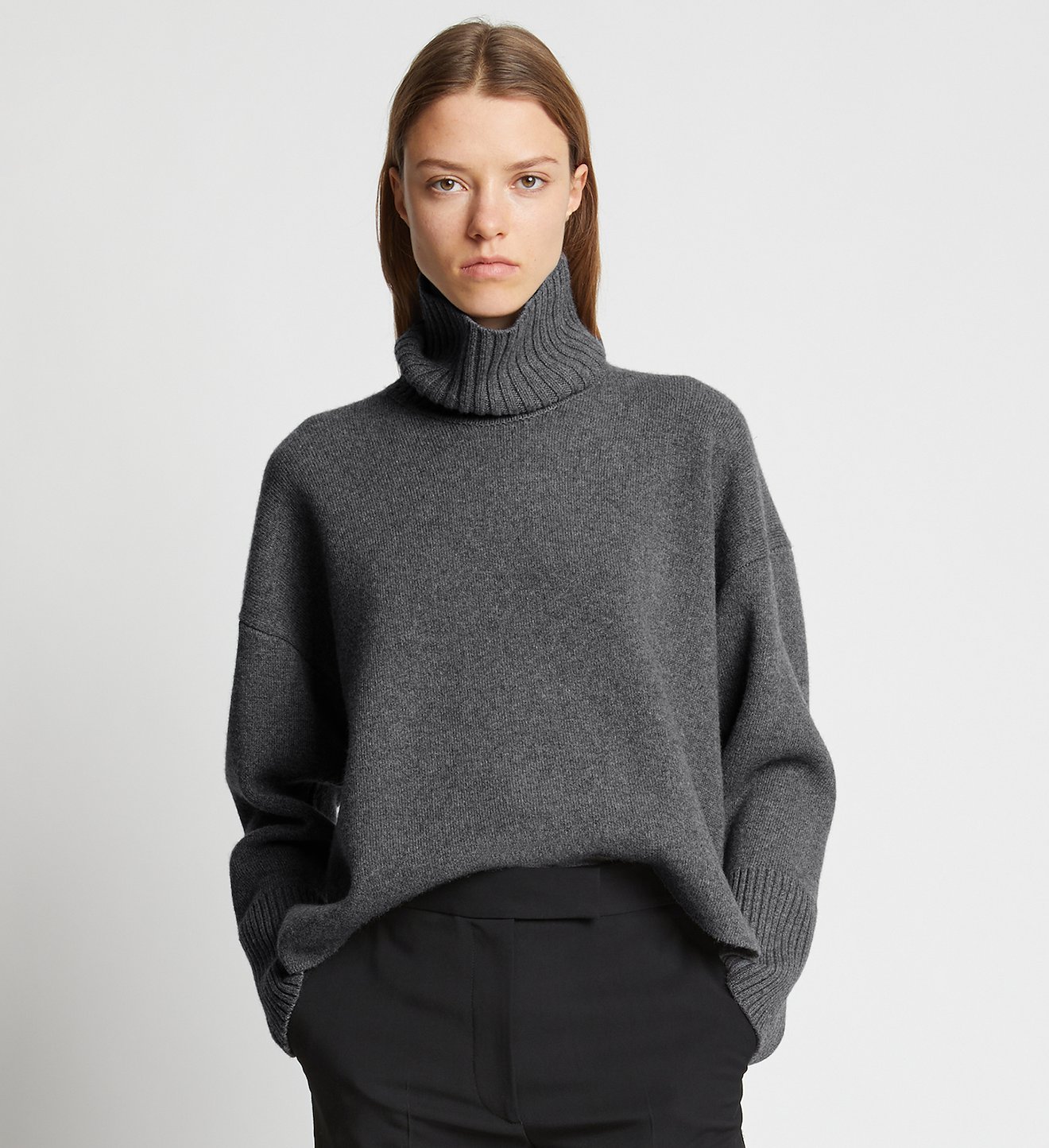 Doubleface Eco Cashmere Oversized Turtleneck Sweater #1