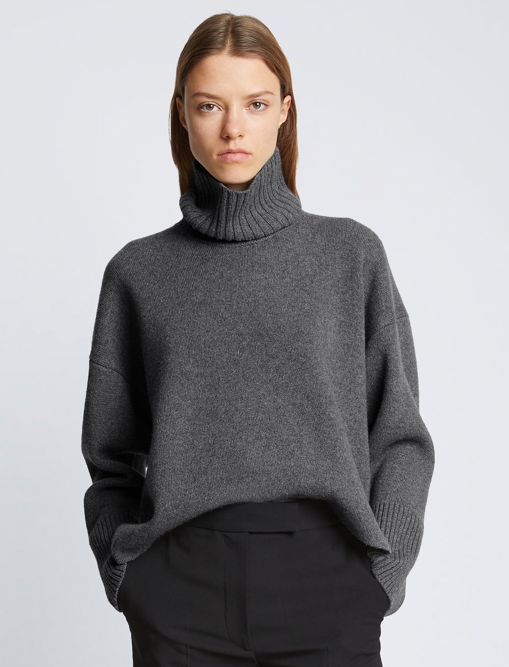 Doubleface Eco Cashmere Oversized Turtleneck Sweater