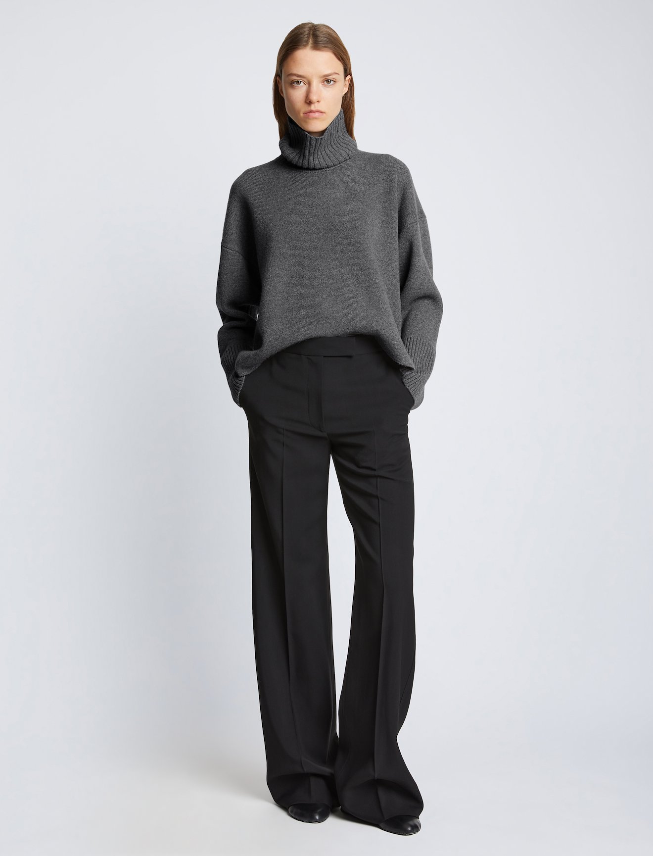 Doubleface Eco Cashmere Oversized Turtleneck Sweater #1