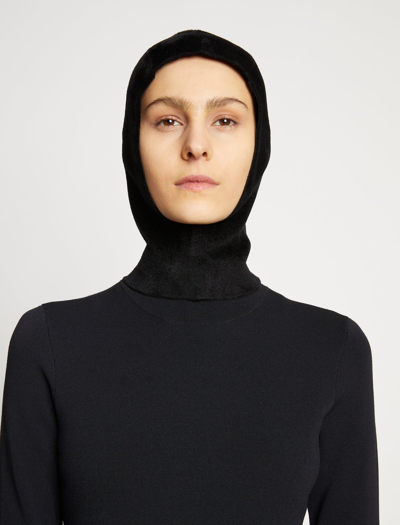 Compact Velvet Knit Hood #1