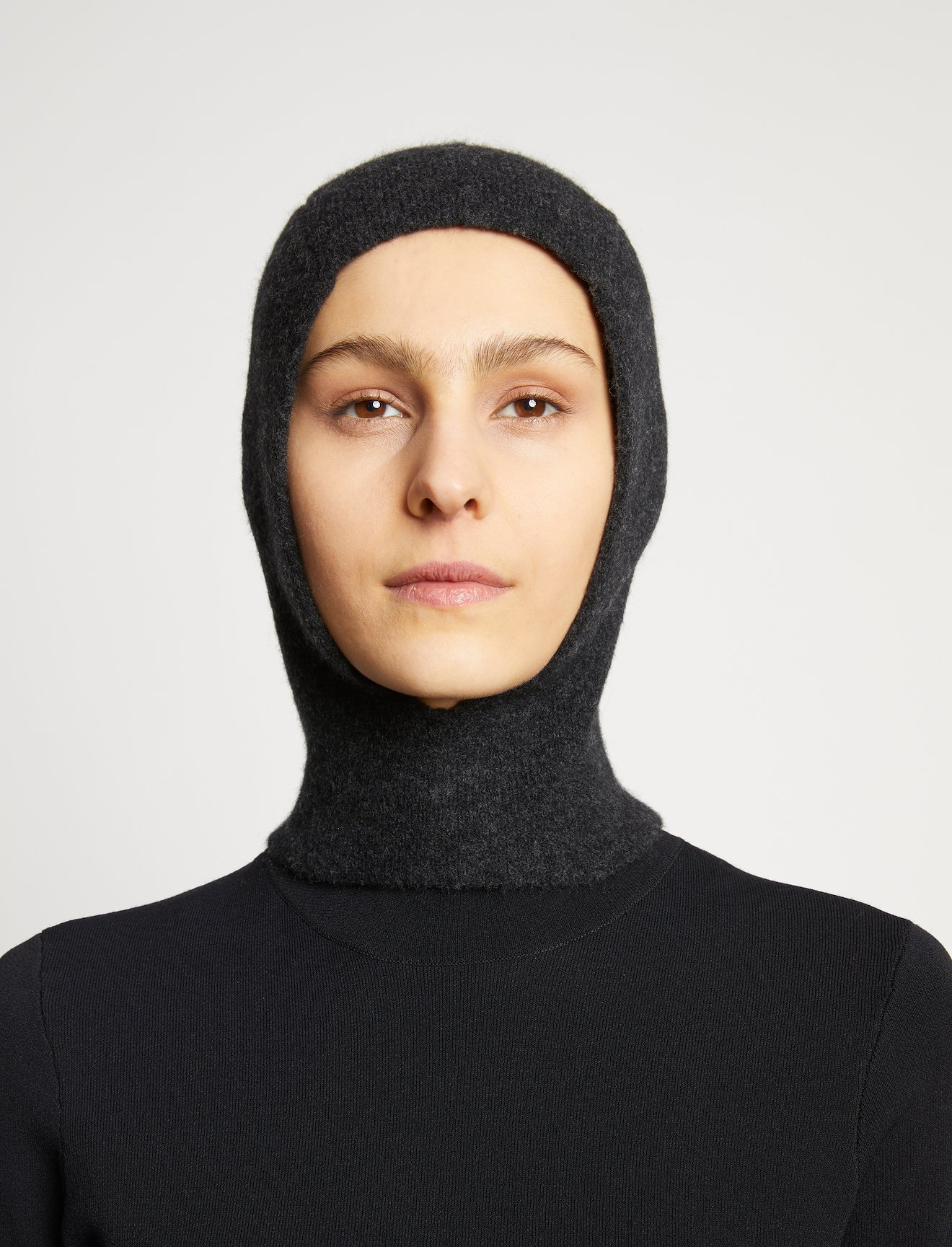 Midweight Wool Knit Hood #1