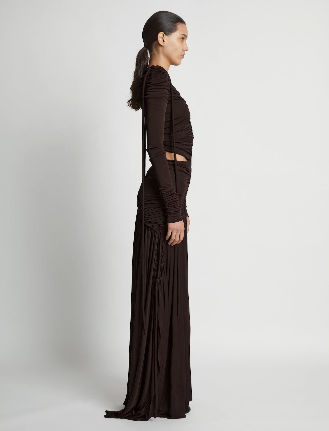 Viscose Jersey Cinched Cut Out Dress #1
