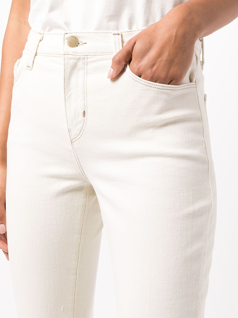 фото L'agence укороченные джинсы кроя слим