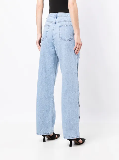 Kimhekim heart-print straight-leg Jeans 