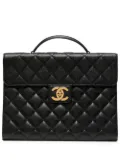 CHANEL Pre-Owned 1995 CC Turn-lock briefcase - Black