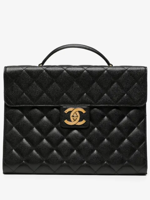 CHANEL Pre-Owned 1995 CC Turn-lock briefcase
