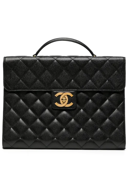 Porte-documents CC Turn-lock (1995) - CHANEL Pre-Owned - Modalova
