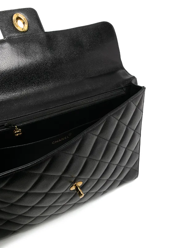 CHANEL Pre-Owned 1995 ココマーク ターンロック ビジネスバッグ