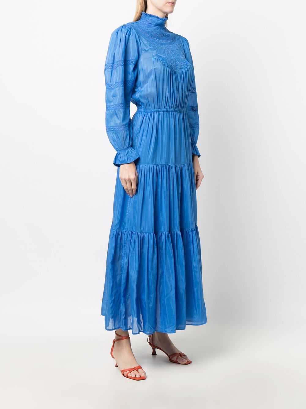 ISABEL MARANT Gracie broderie-anglaise Tiered Long Dress - Farfetch