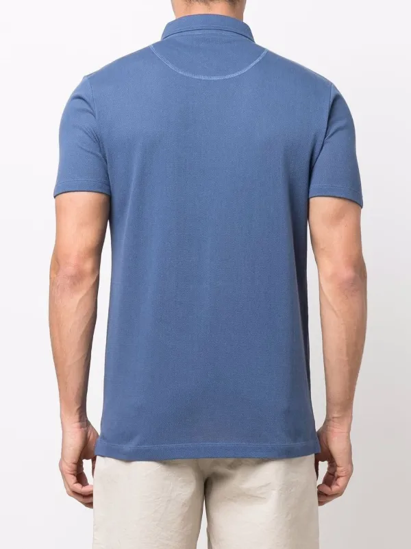 Sunspel Pocket Cotton Polo Shirt | Azul | FARFETCH BR