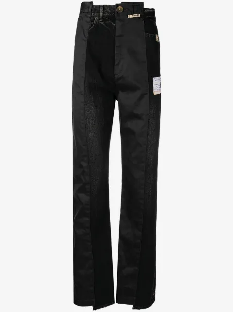 Maison MIHARA YASUHIRO panelled straight-leg jeans