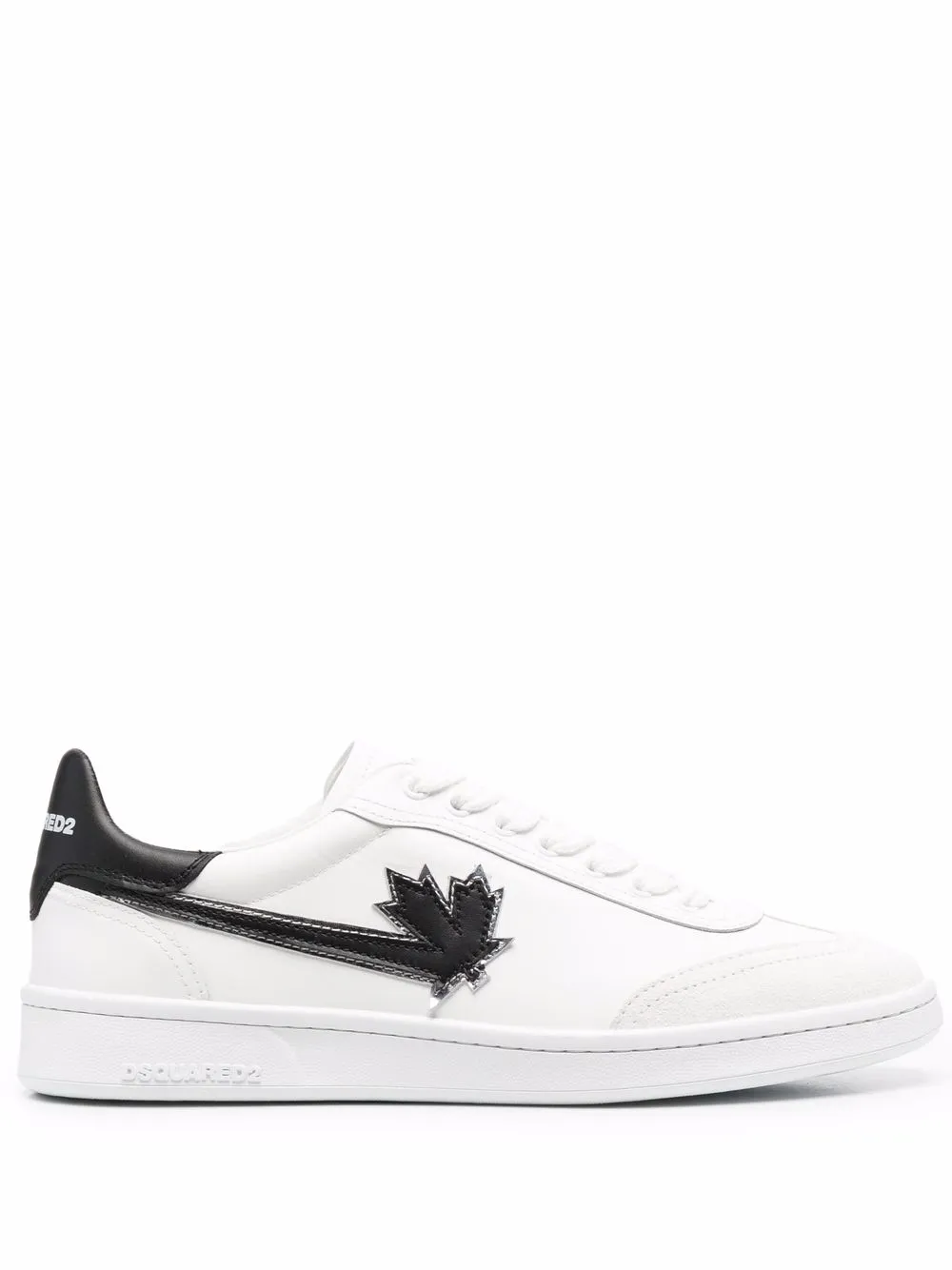 

Dsquared2 logo-patch leather sneakers - White