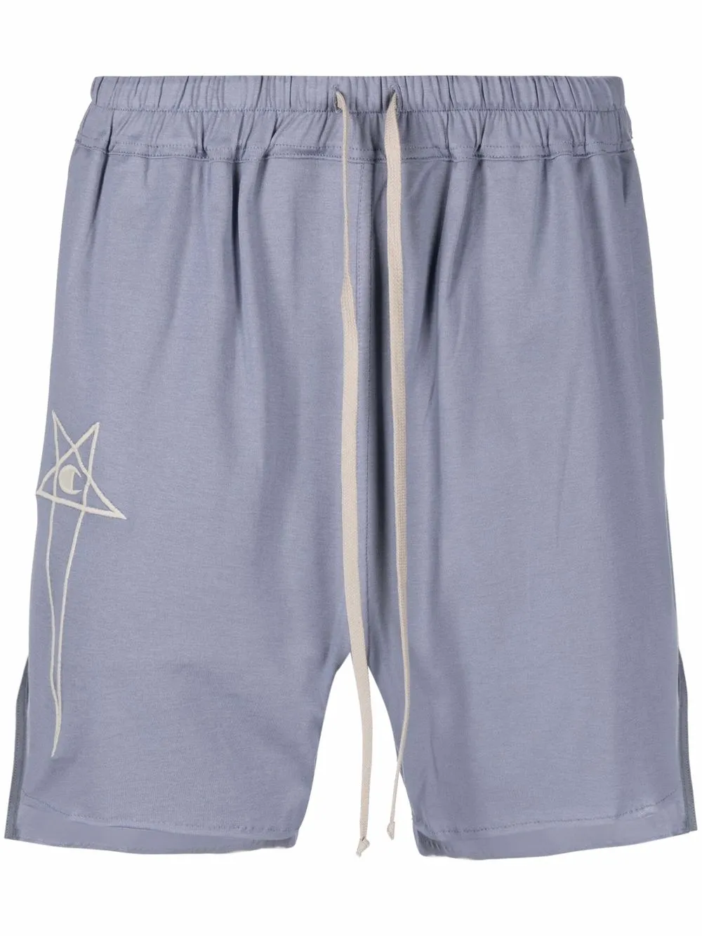 

Rick Owens X Champion shorts Dolphin con logo bordado - Azul