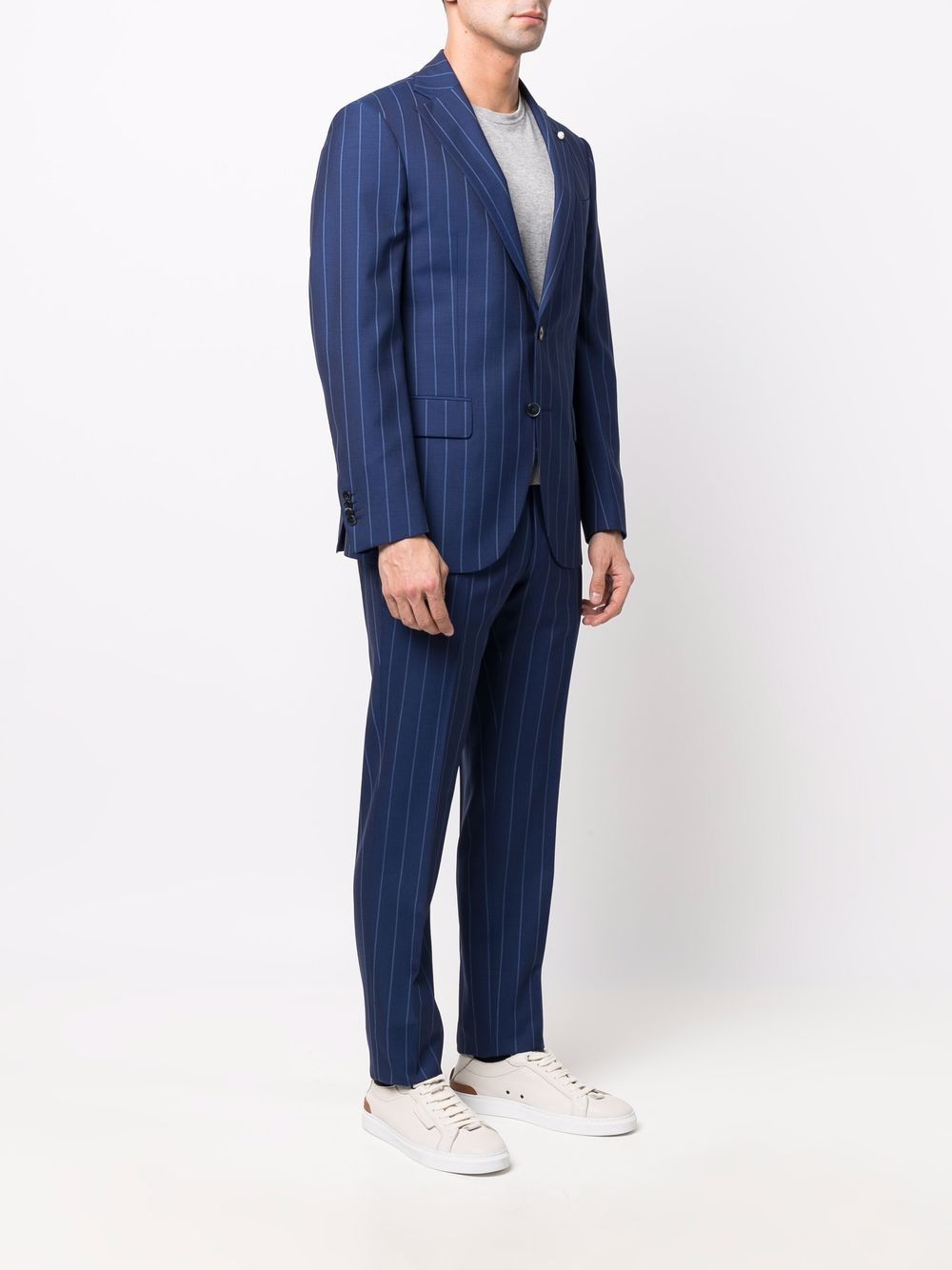 фото Luigi bianchi mantova two-piece pinstripe tailored suit