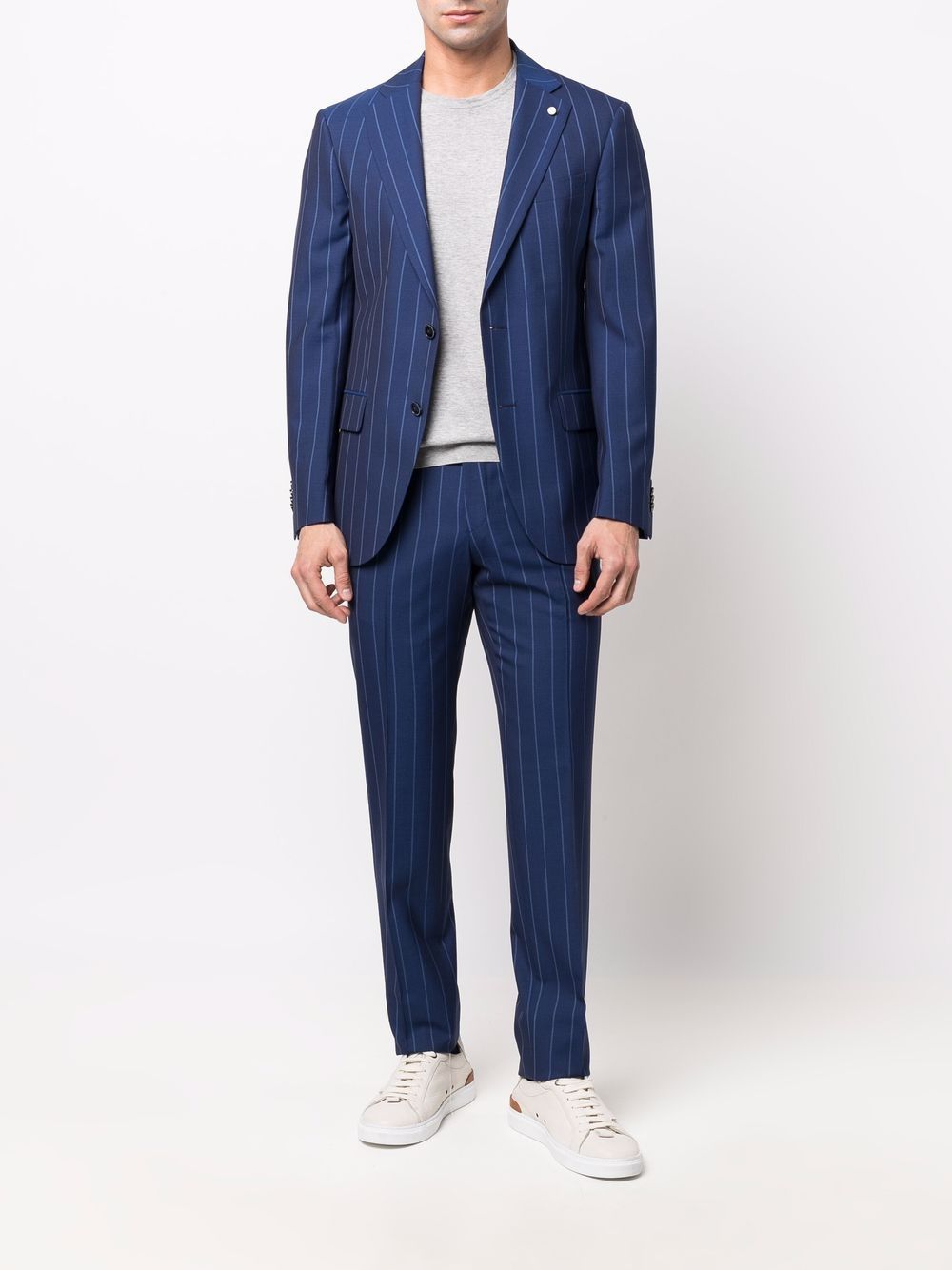 фото Luigi bianchi mantova two-piece pinstripe tailored suit