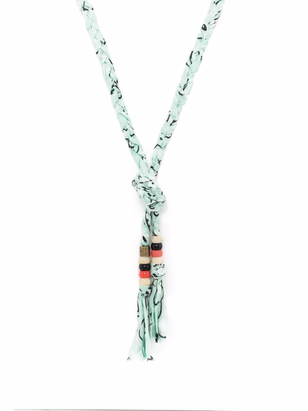 фото Alanui woven tassel rope necklace