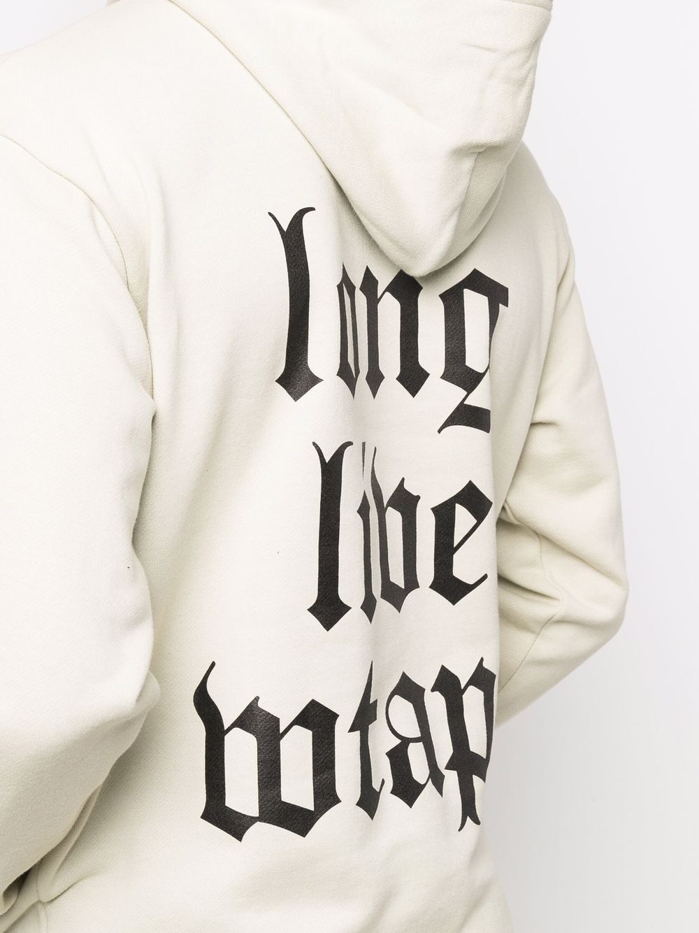 WTAPS slogan-print Hoodie - Farfetch