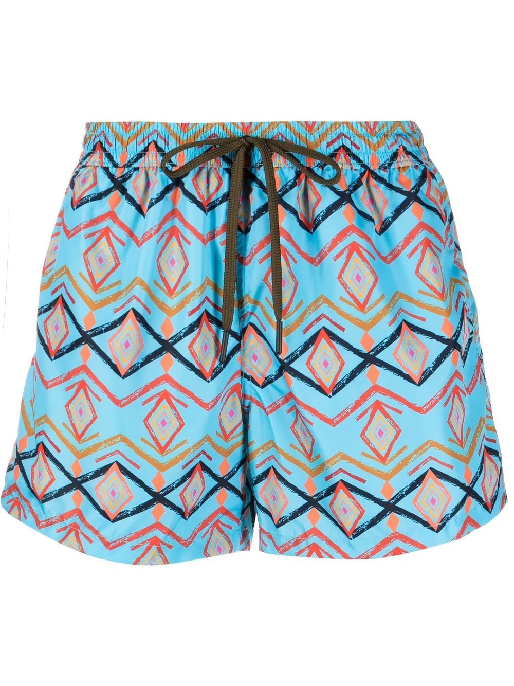 

Nos Beachwear shorts de playa con motivo abstracto - Azul