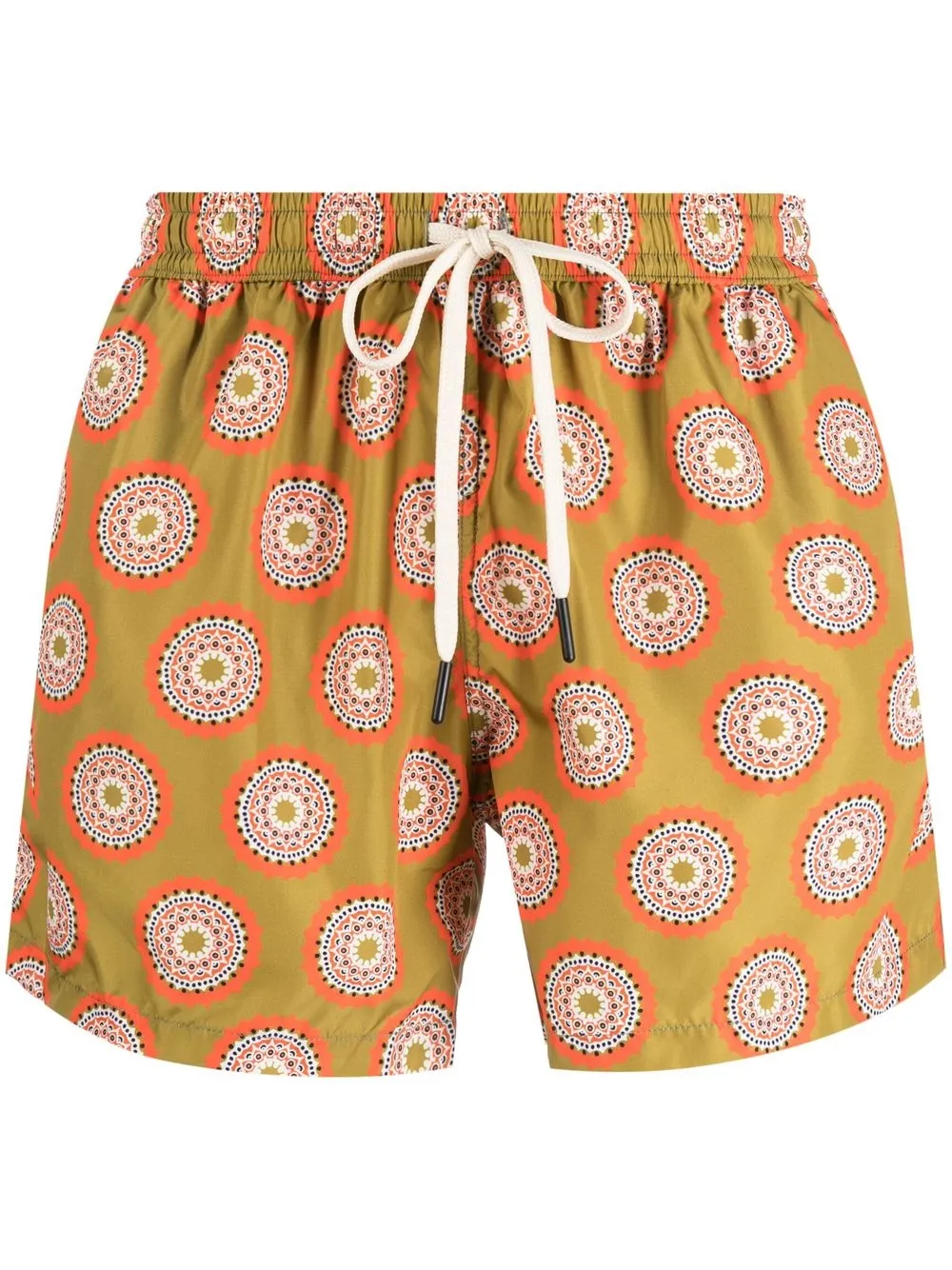 

Nos Beachwear shorts de playa con estampado gráfico - Verde