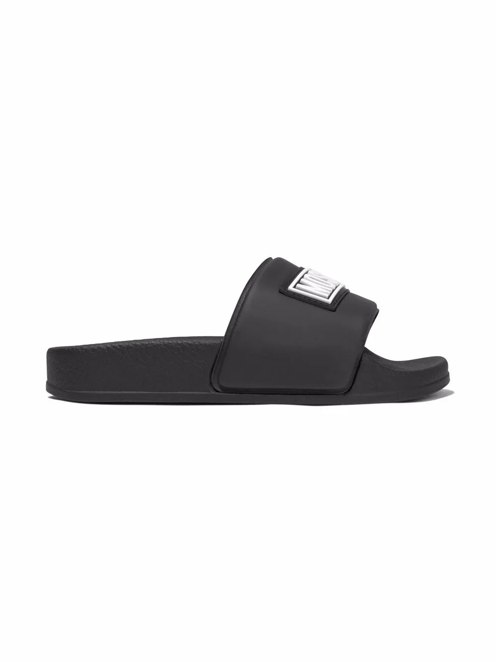 

Moschino Kids sandalias con parche del logo - Negro