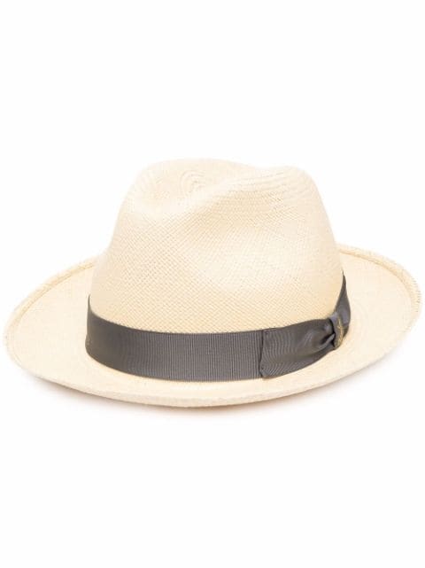 Borsalino - ribbon-detail sun hat