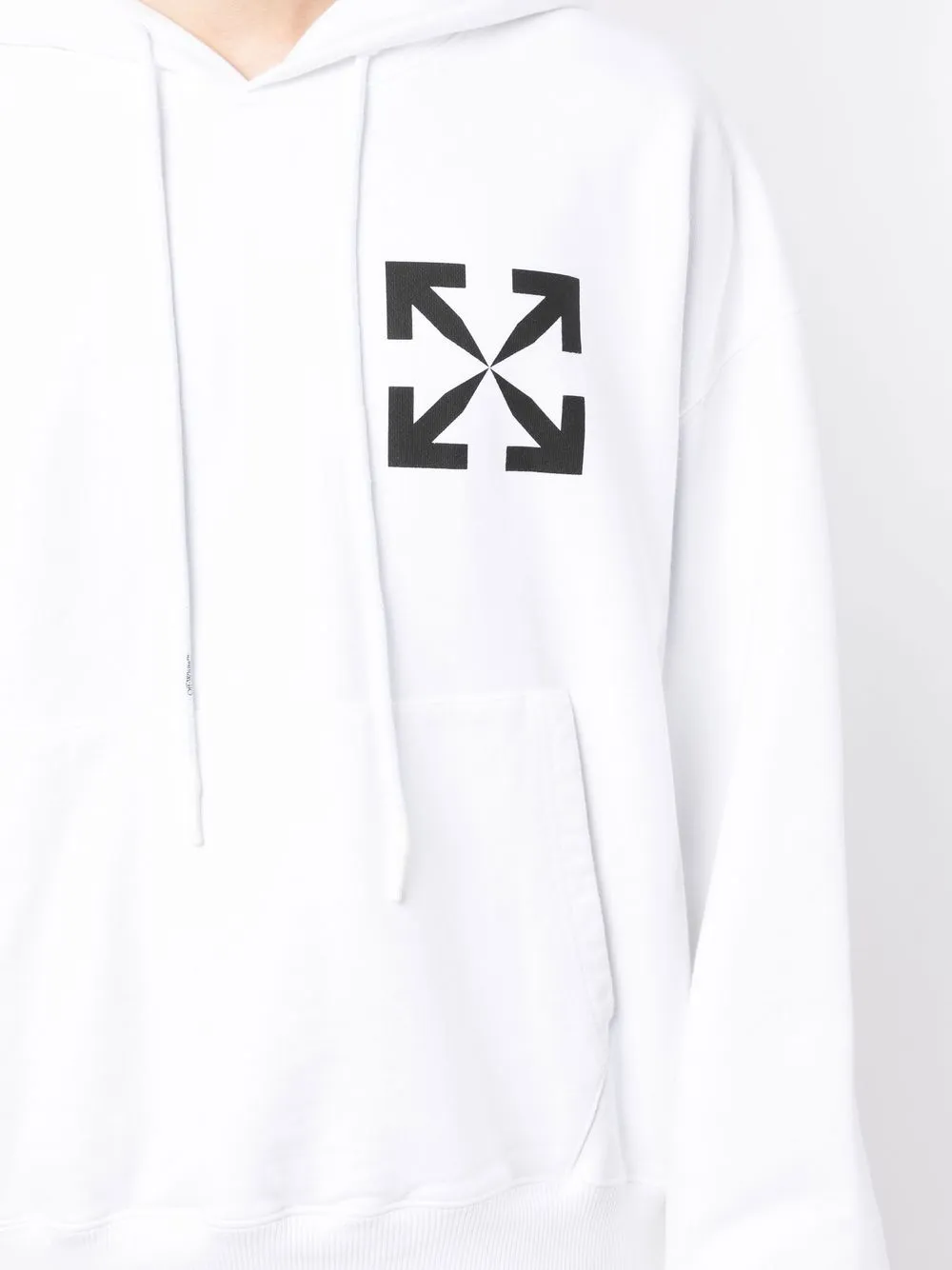 Off-White Hoodie met print Wit