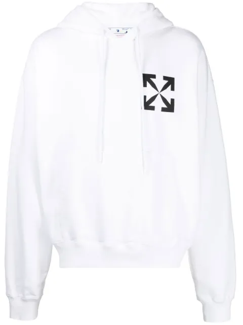 Off-White Arrows-print cotton hoodie