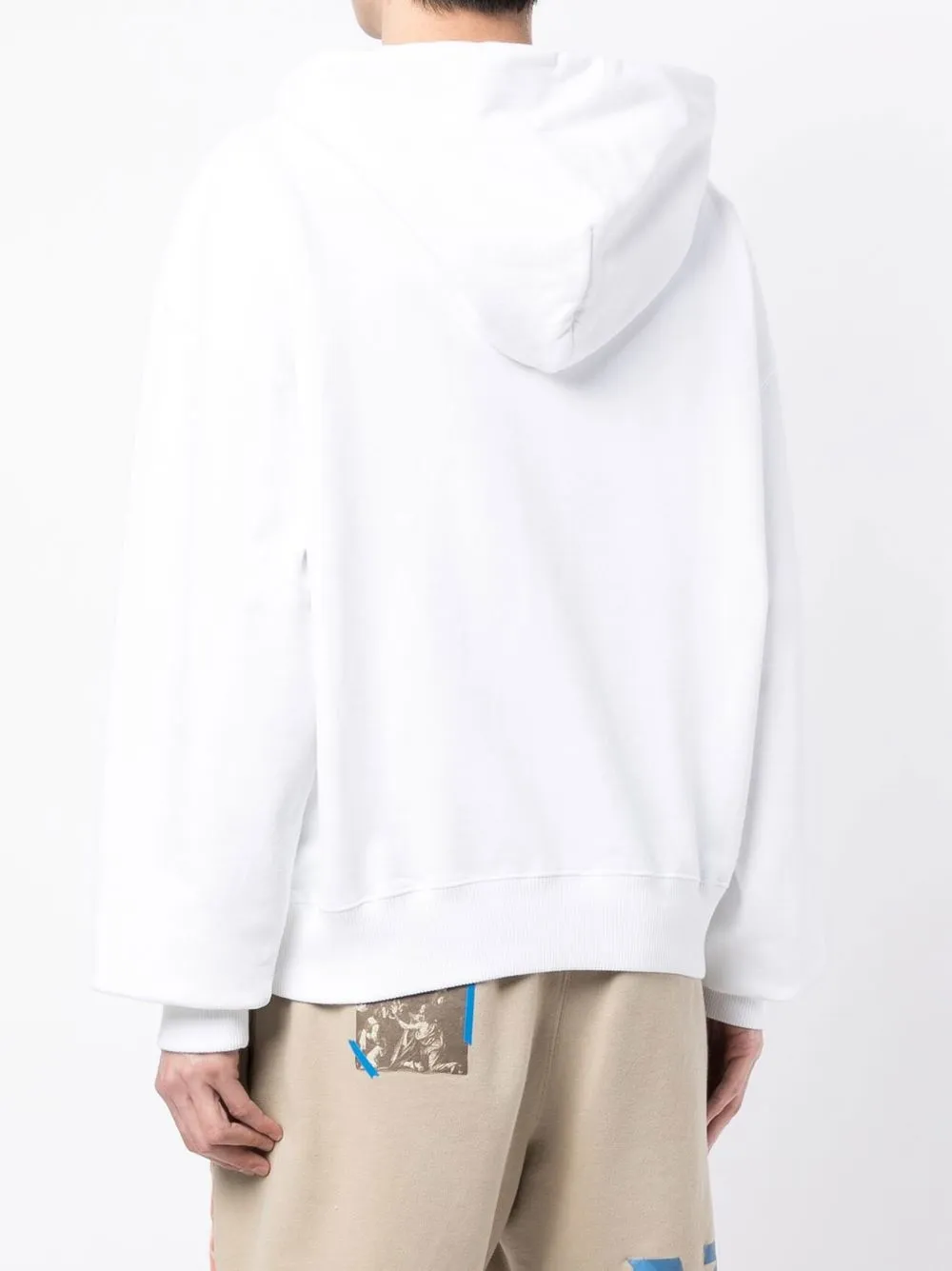Off-White Hoodie met print Wit