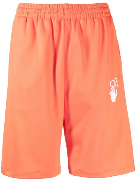 Off-White Hands Off knee-length shorts