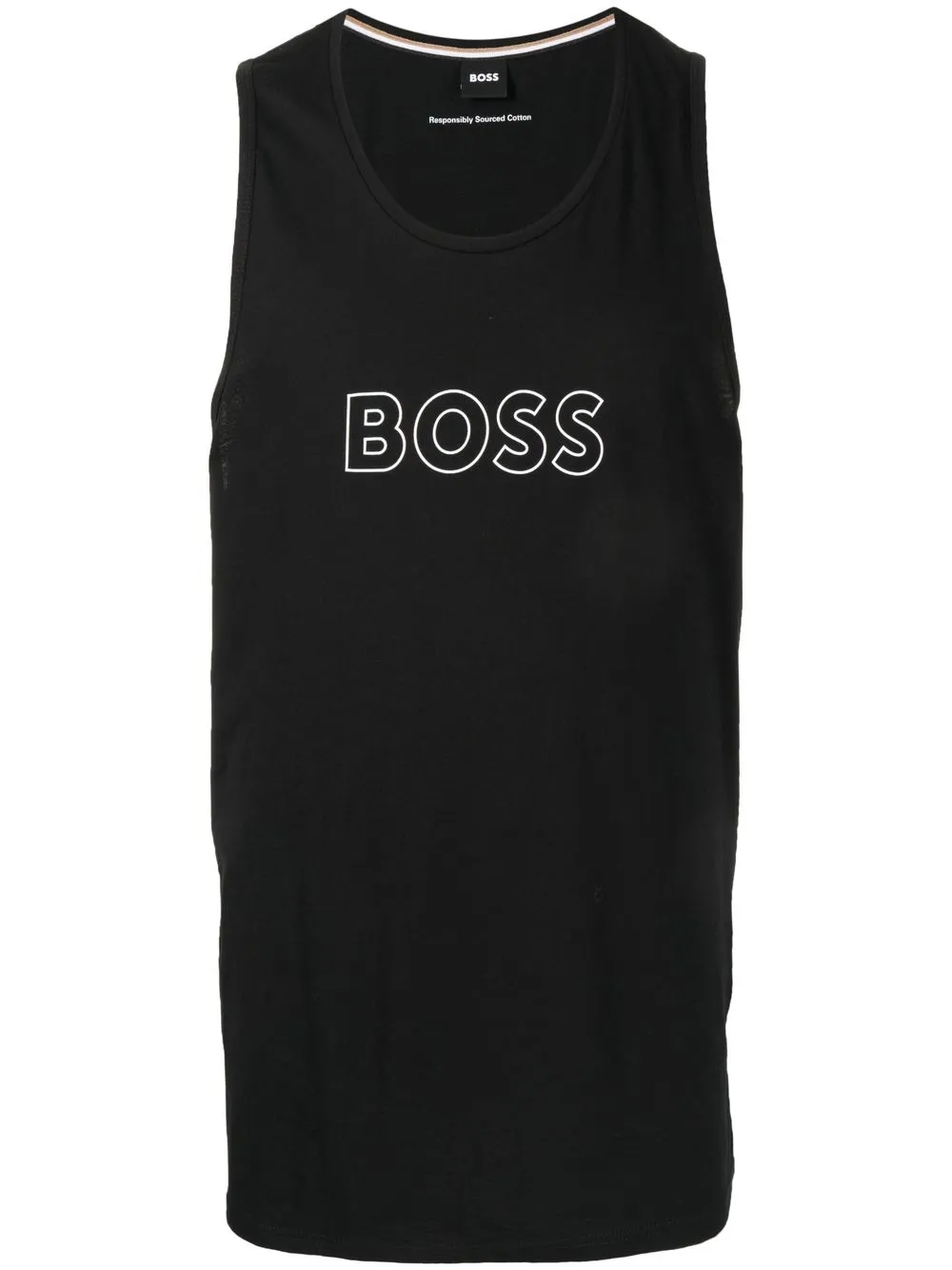 

BOSS camiseta Beach con logo estampado - Negro