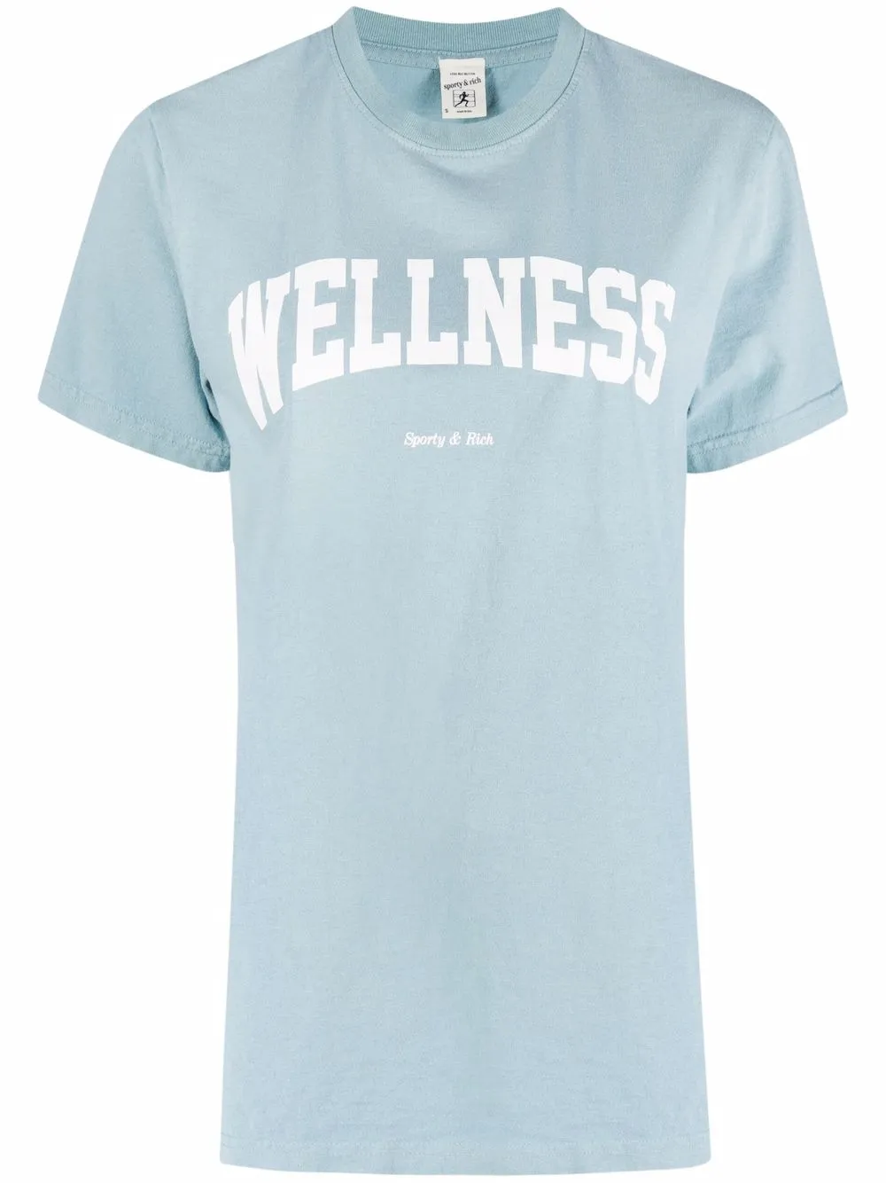 фото Sporty & rich wellness slogan-print t-shirt