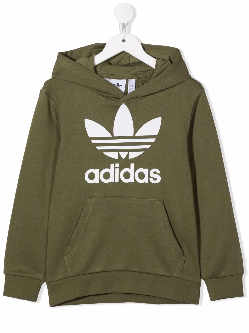 

adidas Kids logo-print hoodie - Green