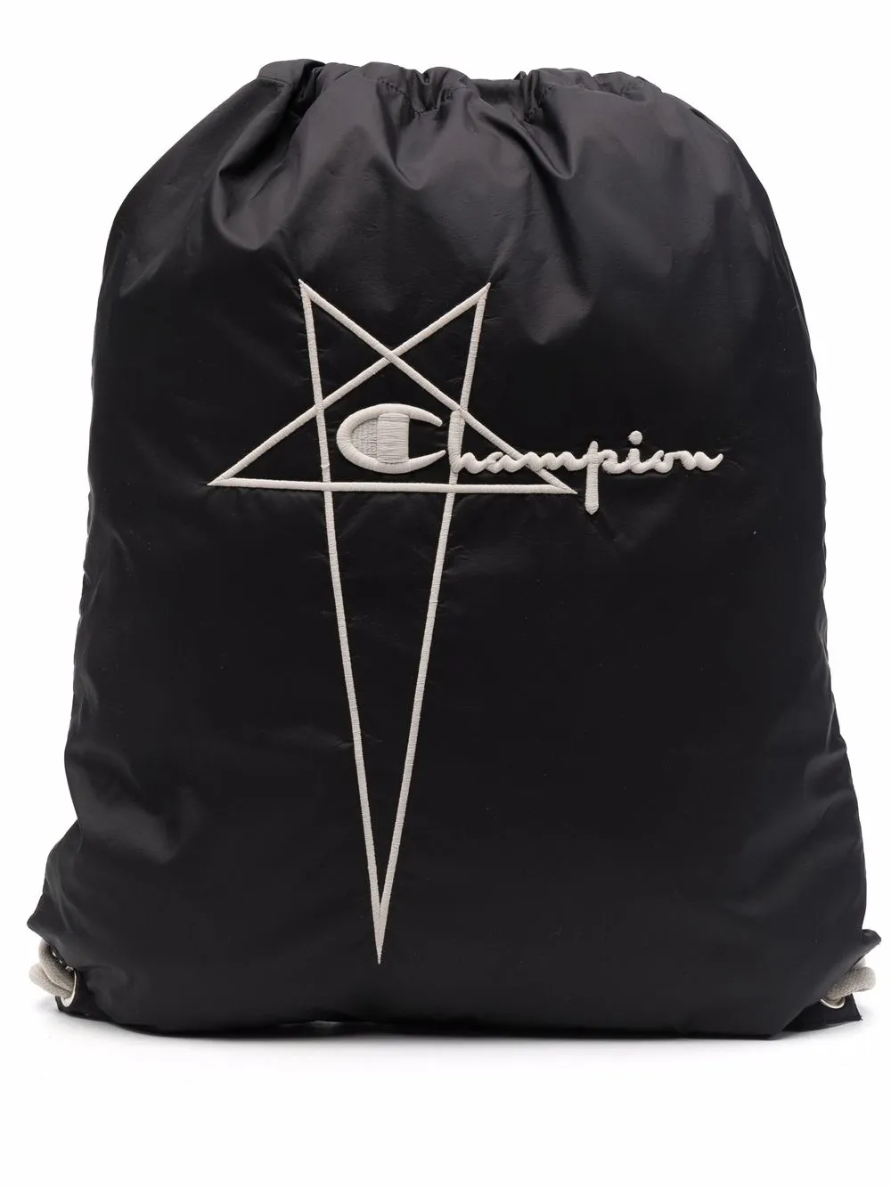 

Rick Owens X Champion mochila Fogachine con cordones - Negro