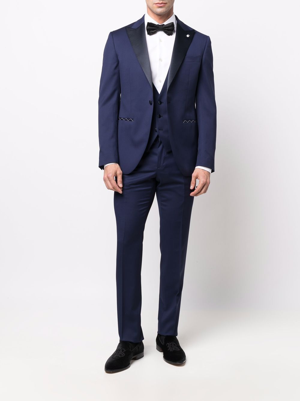 фото Luigi bianchi mantova three-piece tailored suit