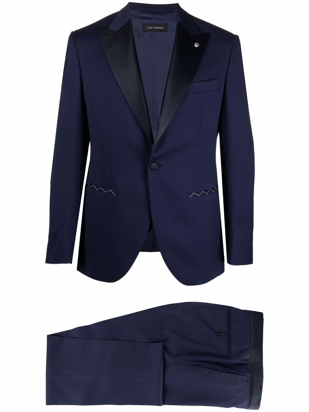 фото Luigi bianchi mantova three-piece tailored suit