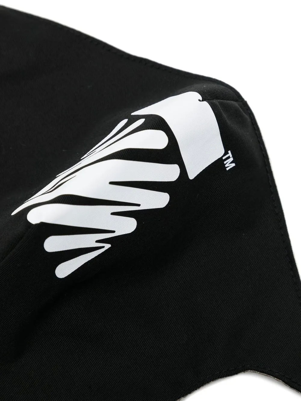 Off-White Mondkapje met print Zwart