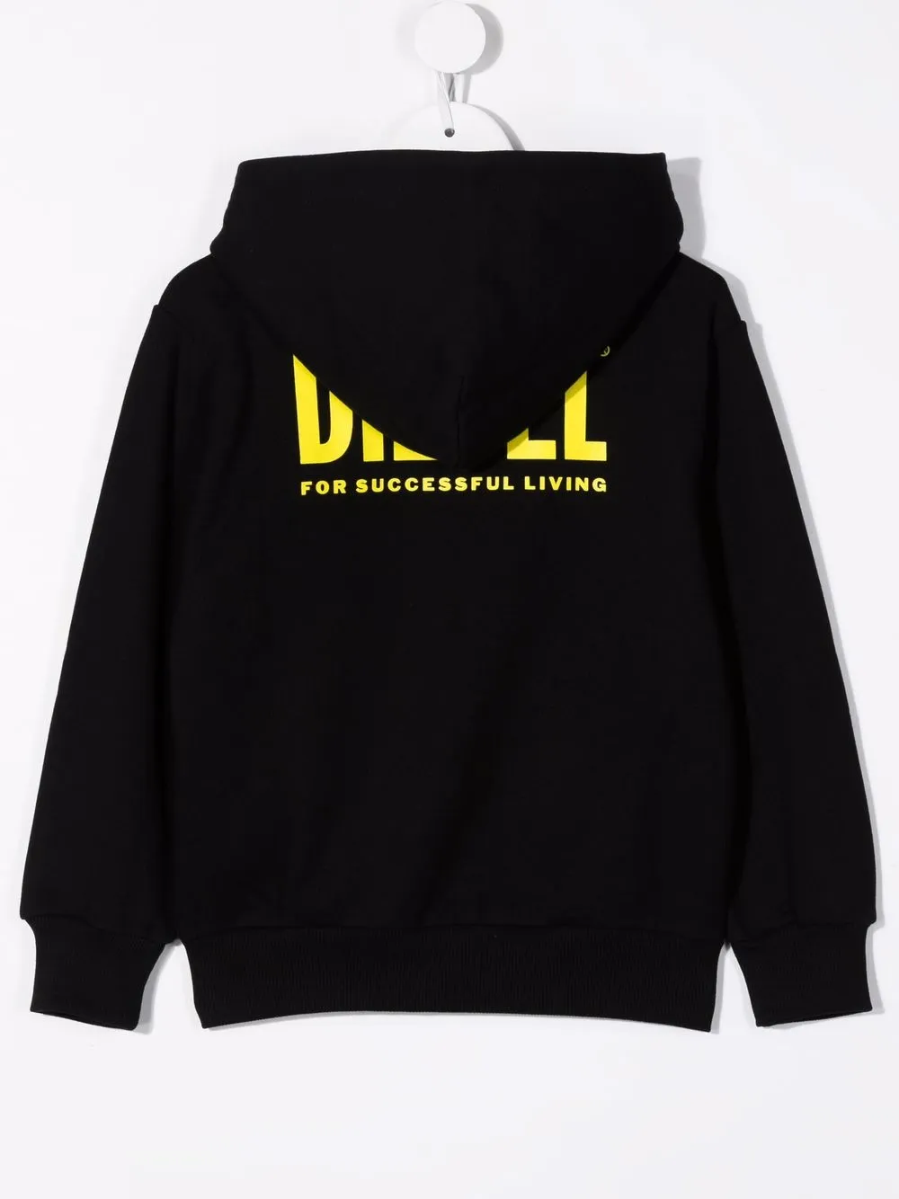 Diesel Kids Hoodie met logoprint - Zwart