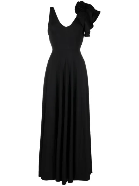 Maygel Coronel vestido con volantes