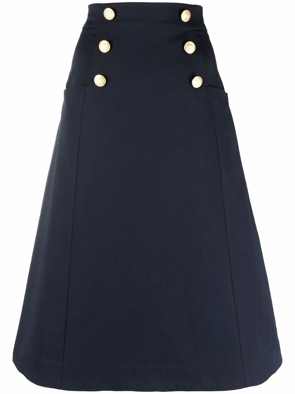 

P.A.R.O.S.H. cotton-blend A-line skirt - Blue