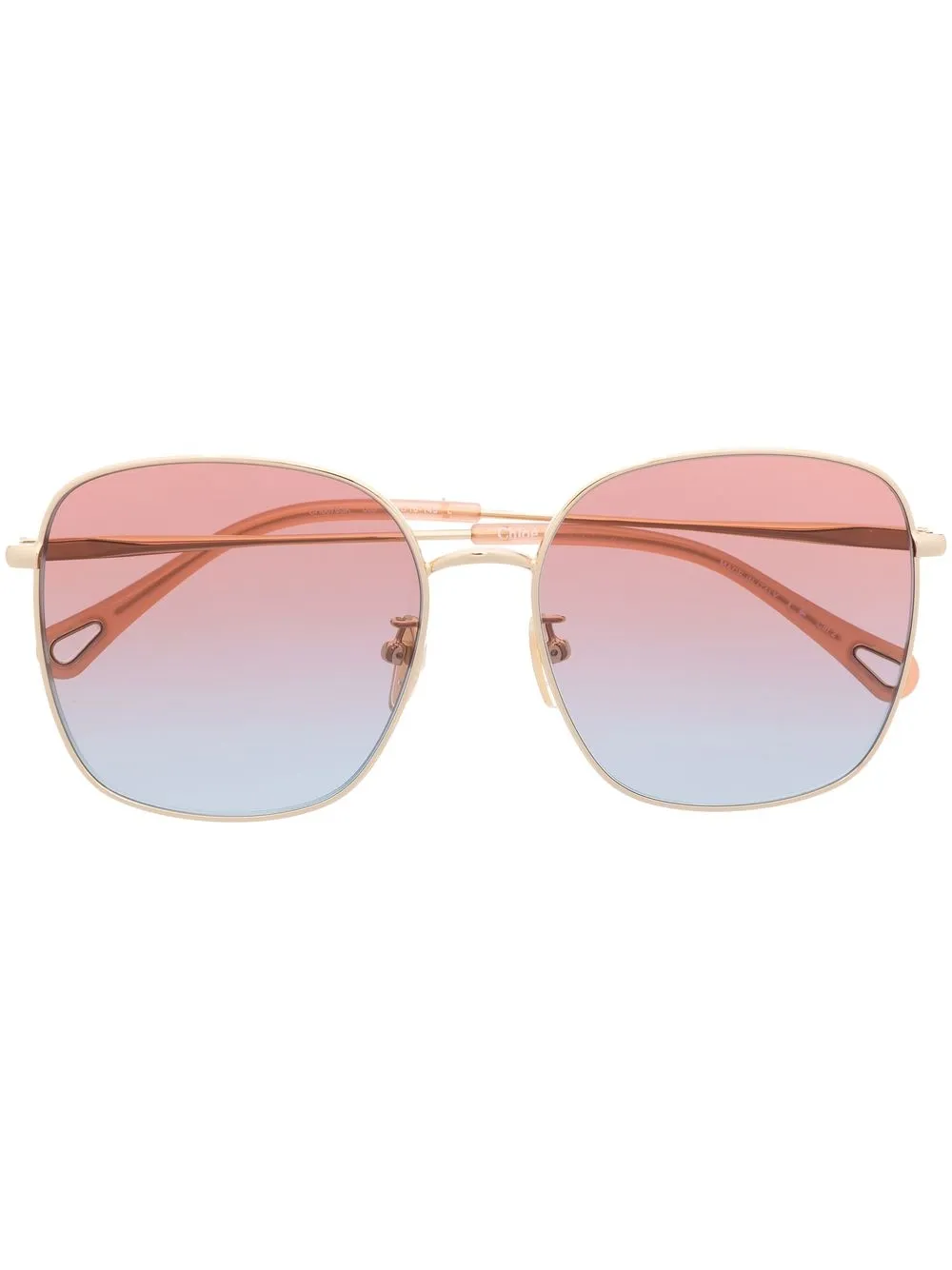 

Chloé Eyewear lentes de sol con micas degradadas - Rosado