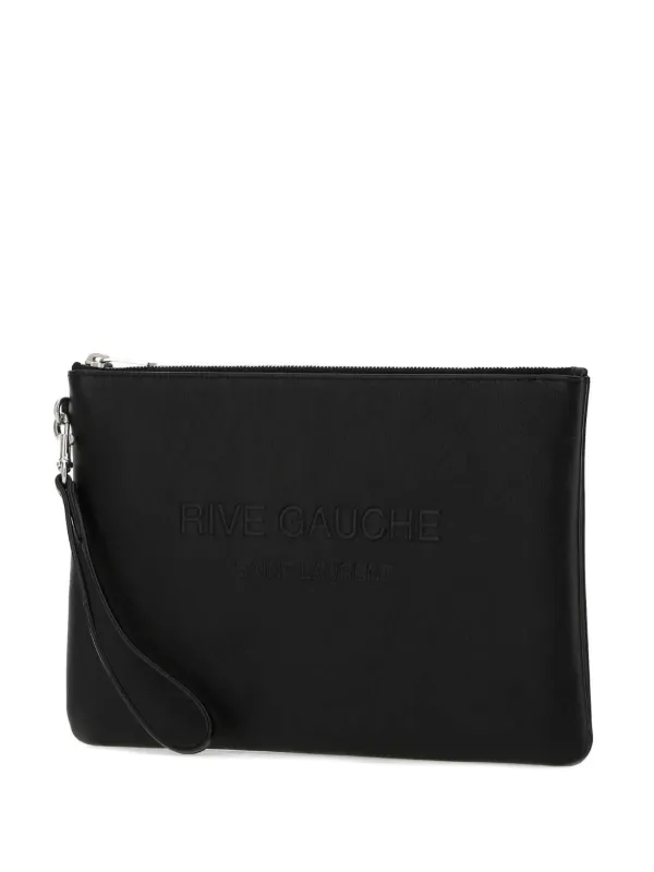 Saint Laurent Rive Gauche Clutch Bag Black FARFETCH AO