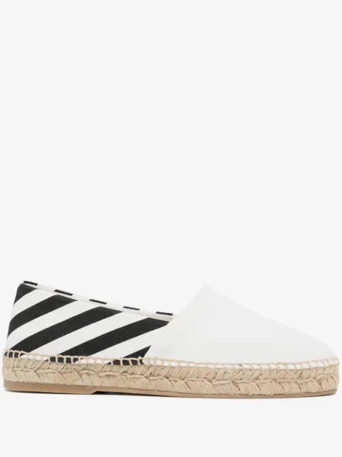 Off-White Diag-stripe espadrilles