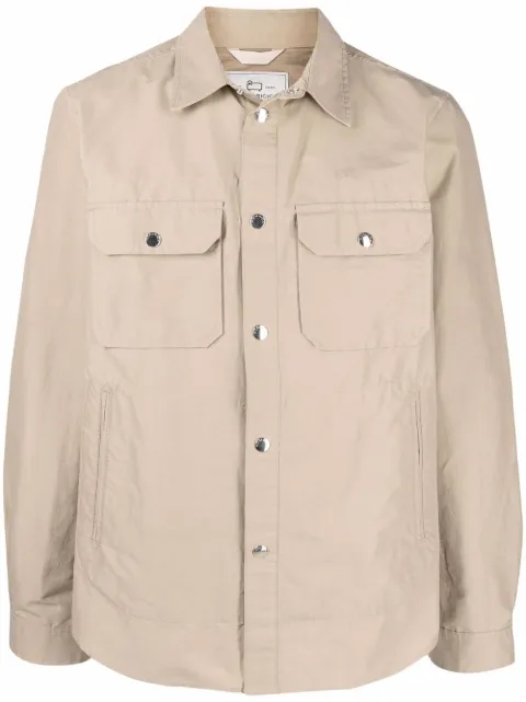 Woolrich chemise en coton à poches poitrine 