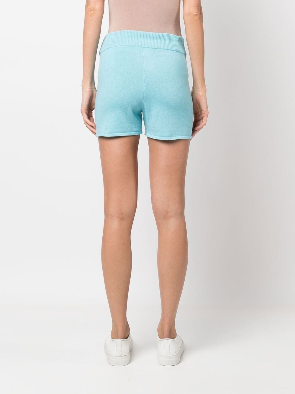 Shop Rossignol Mount Of Love Knitted Shorts In Blue