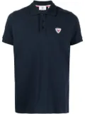 Rossignol logo-applique polo shirt - Blue